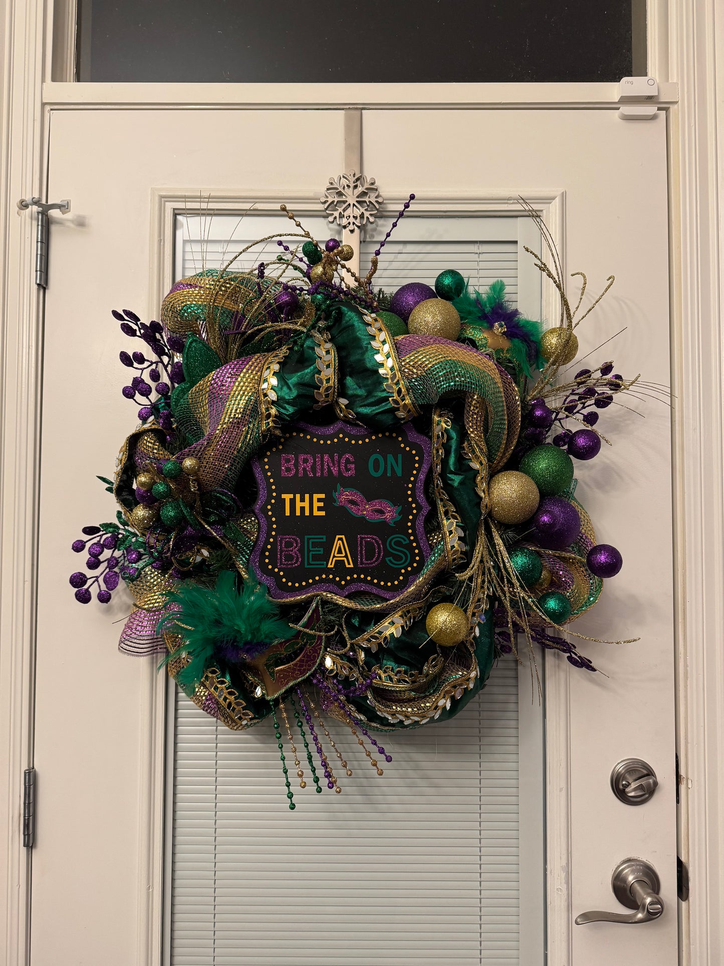 Mardi Gras Extravaganza Wreath: Bring on the Beads!