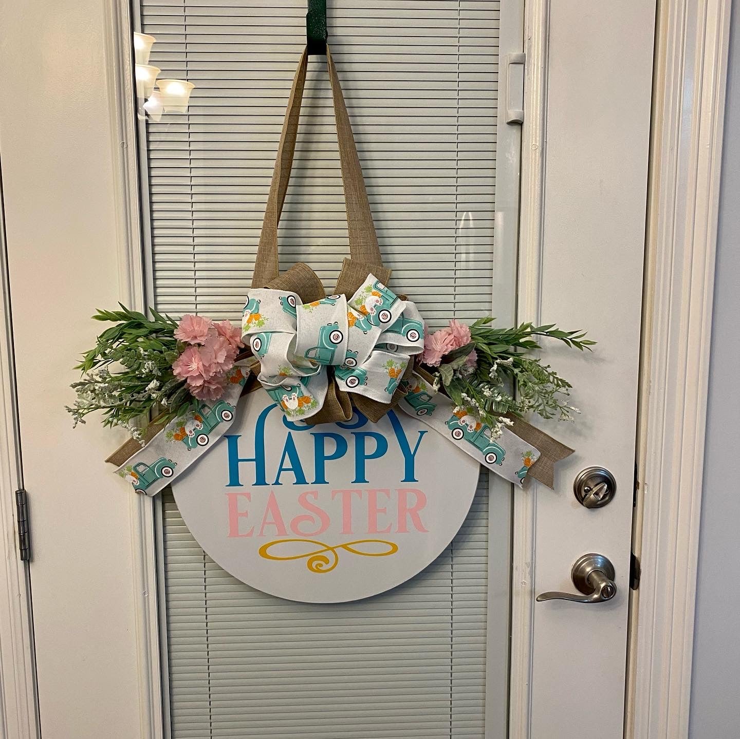 Happy Easter Wood Door Hanger