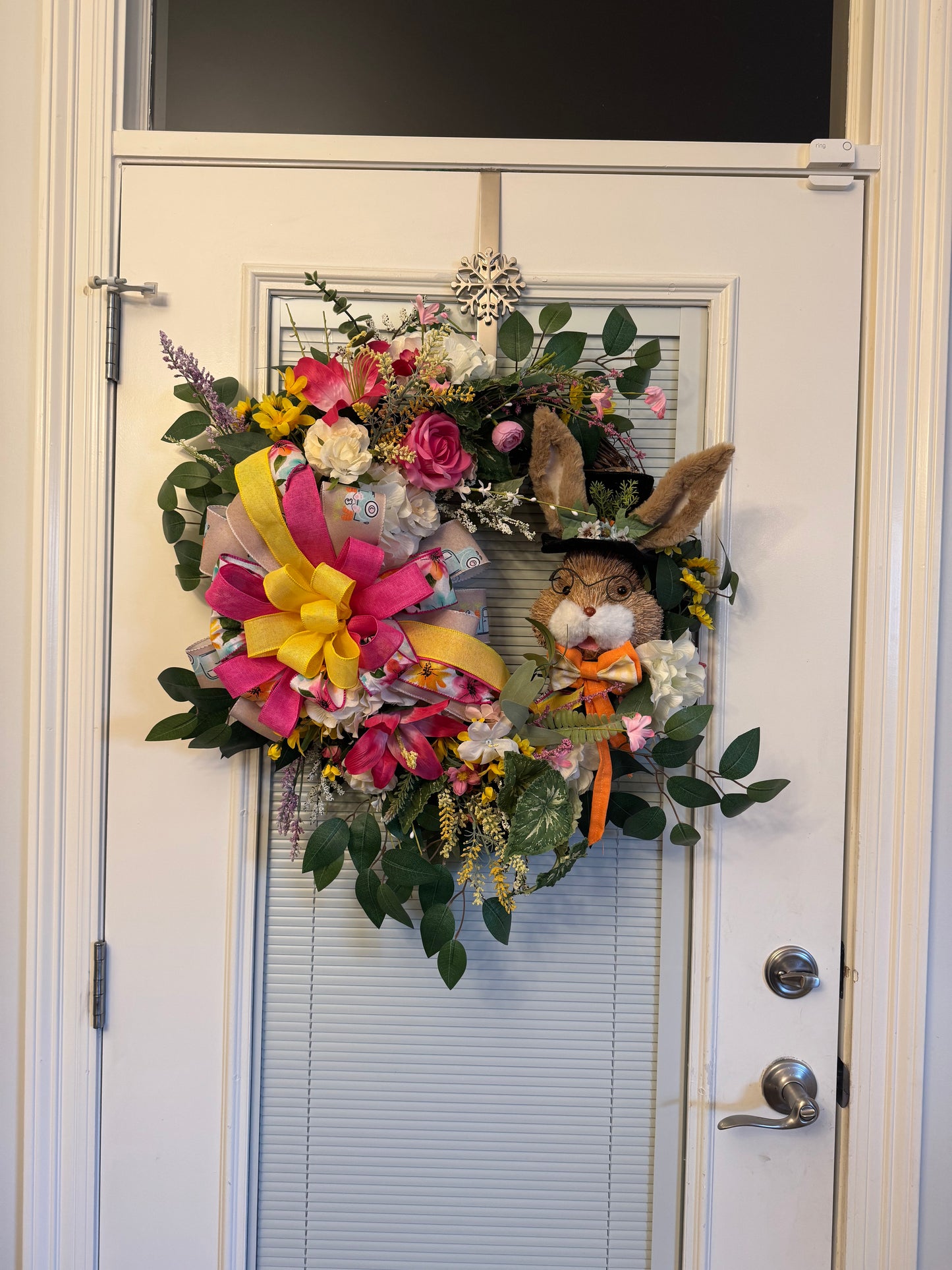 Spring Easter Bunny Wreath