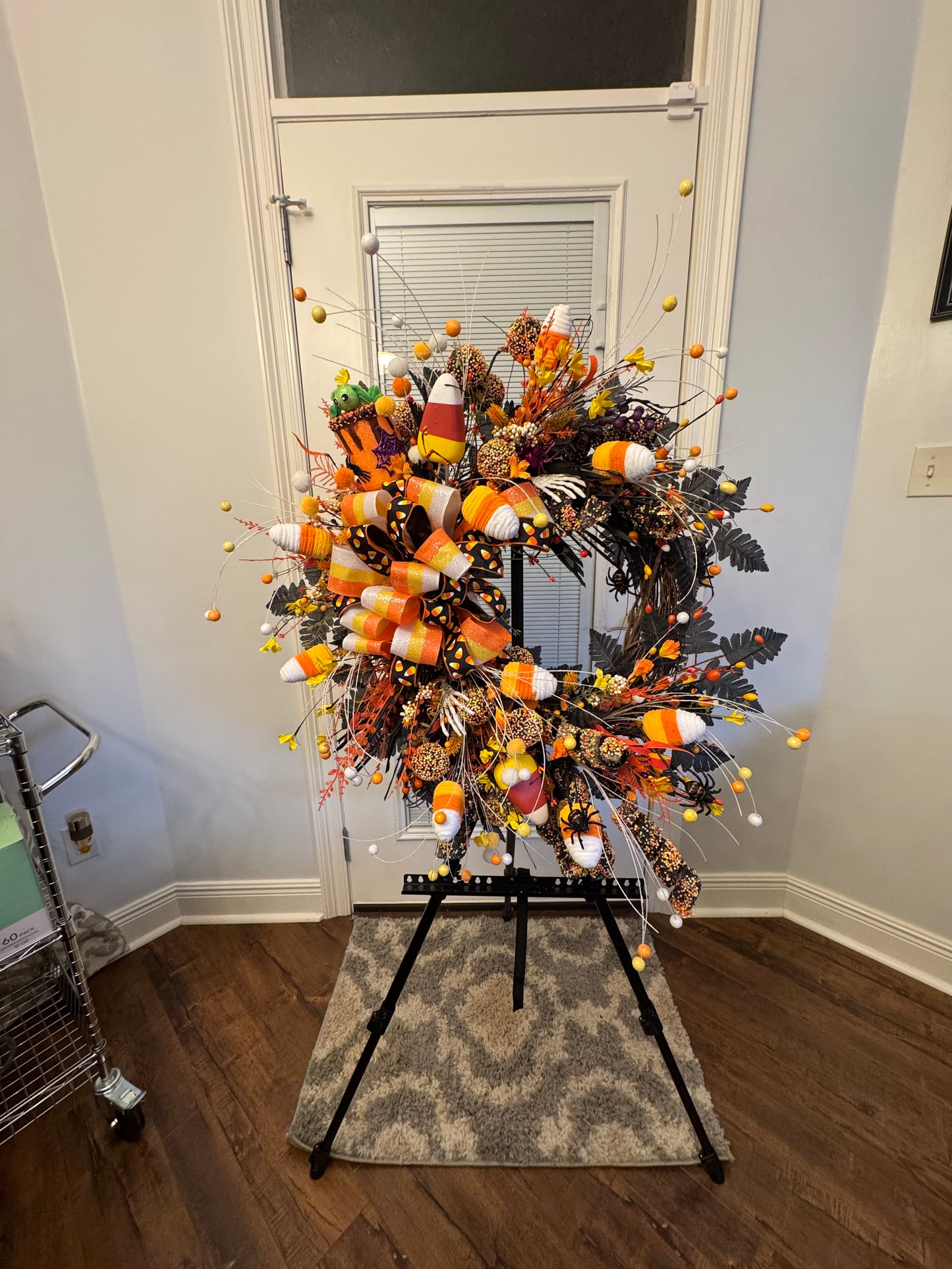 Candy Corn Explosion Halloween Wreath