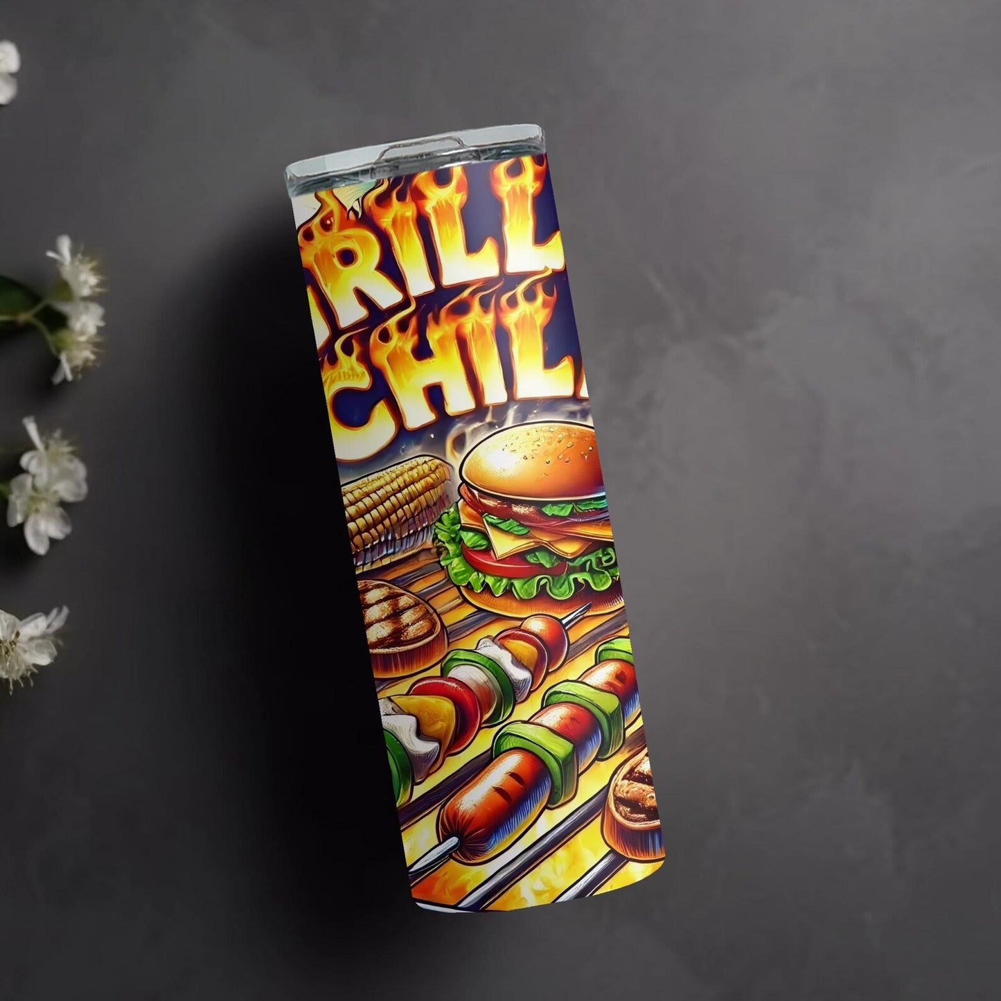 Grillin’ & Chillin’ Tumbler – Fire Up Your Summer Vibes!