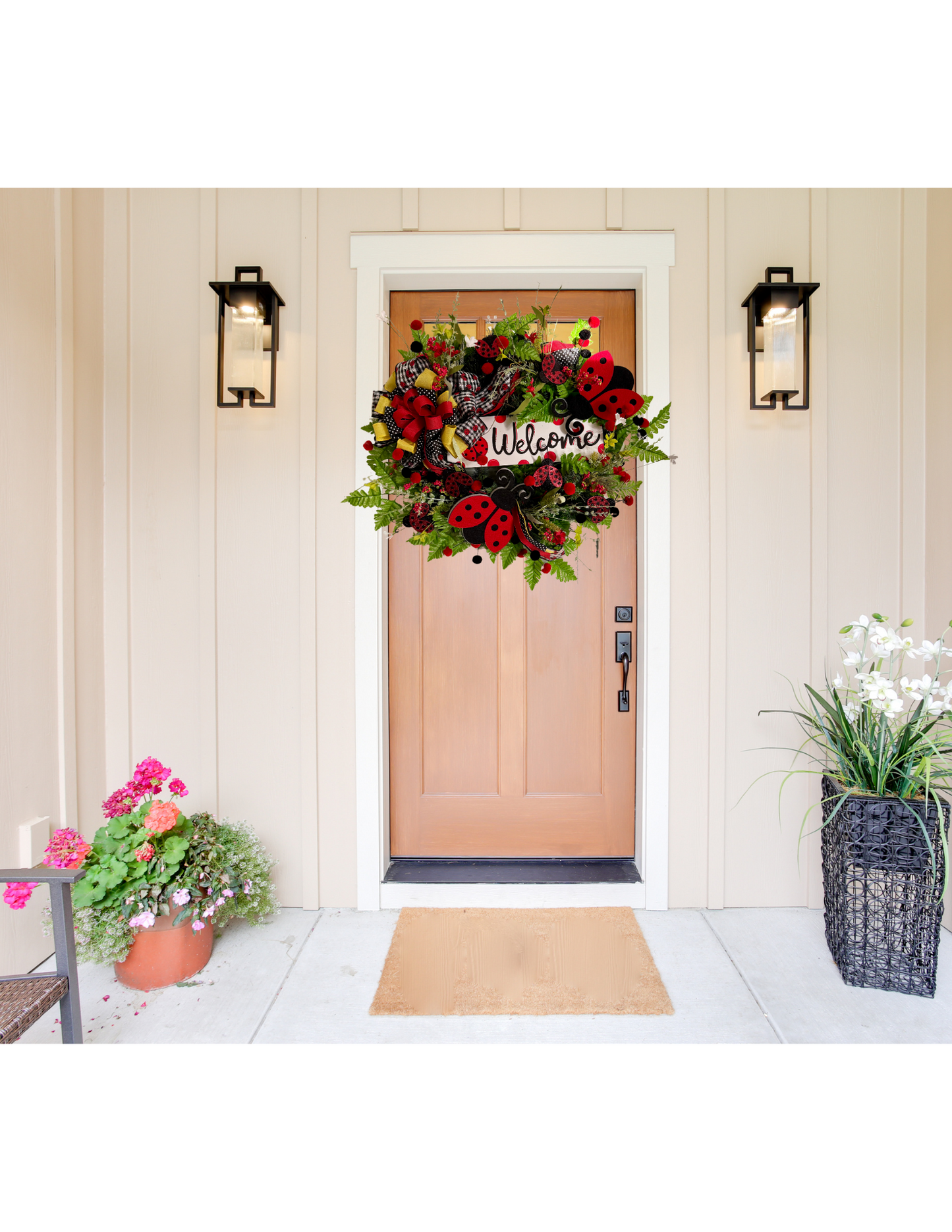 Ladybug Wreath