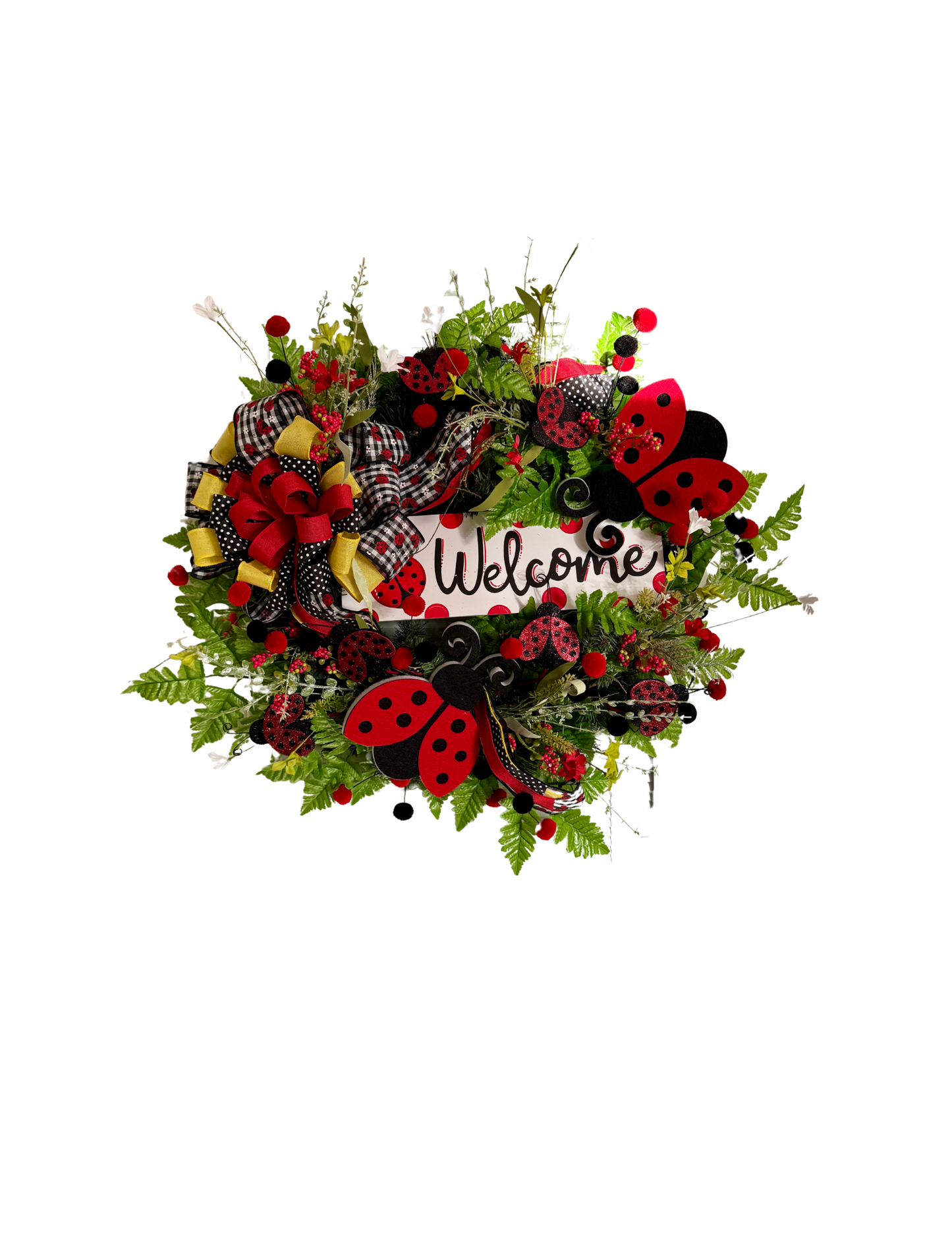 Ladybug Wreath