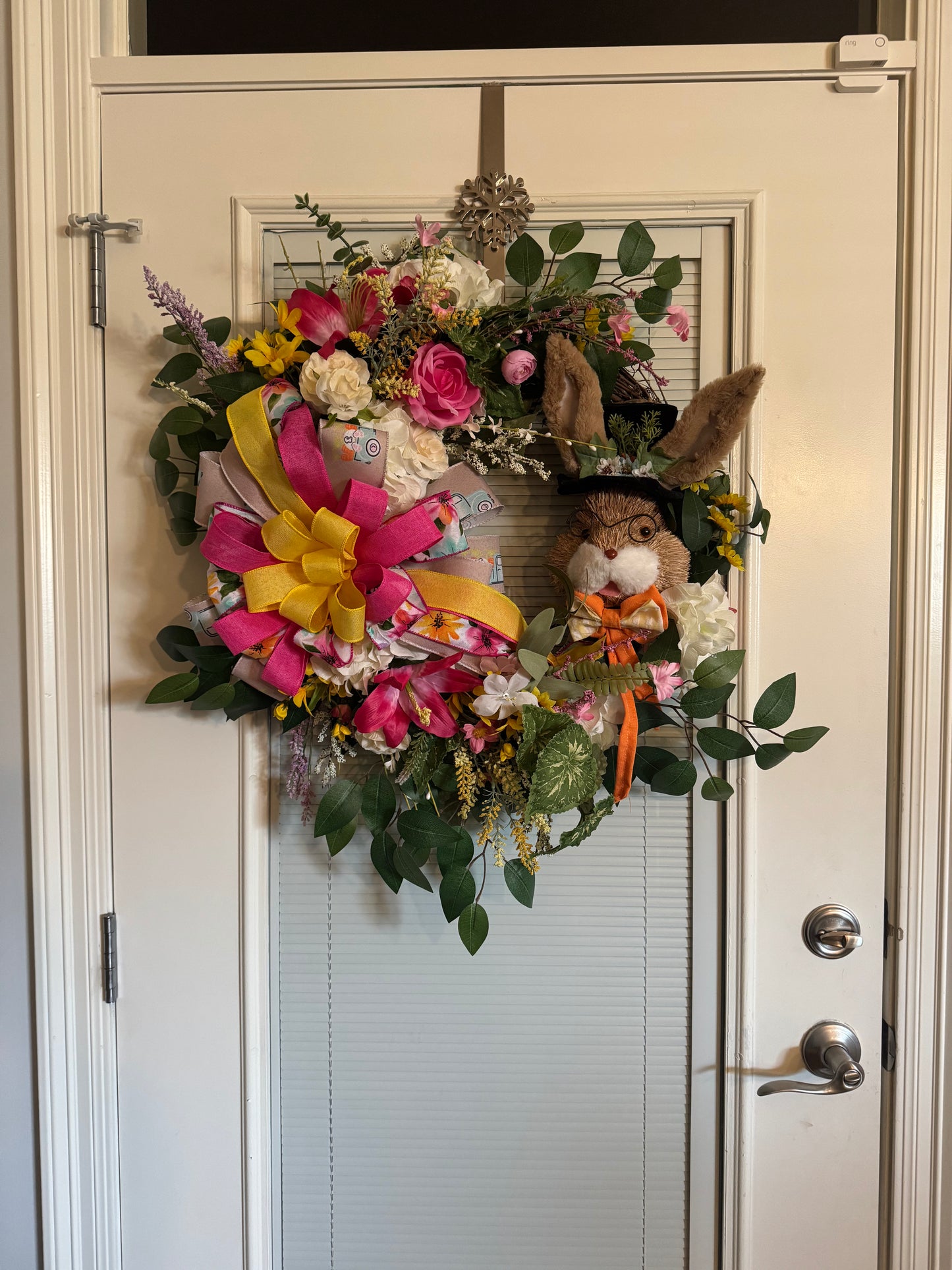 Spring Easter Bunny Wreath