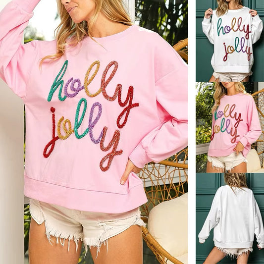 Holly Jolly Sequin Sweatshirt